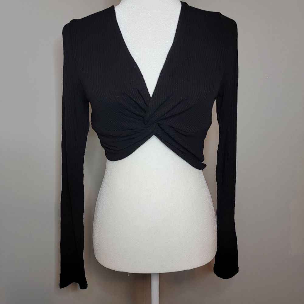 cropped sweater/top - Altar'd State - size large - black